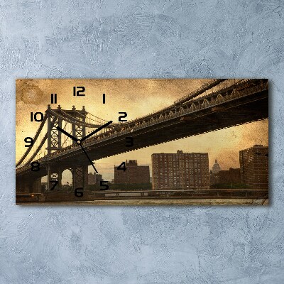 Horizontal wall clock Manhattan New York