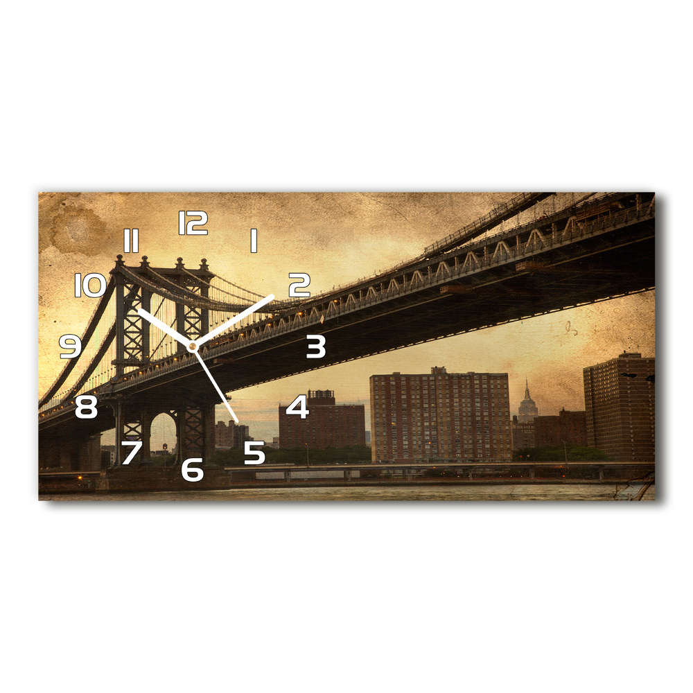 Horizontal wall clock Manhattan New York