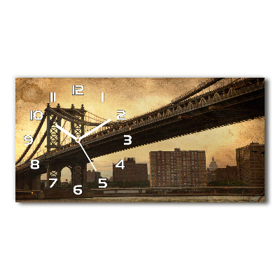 Horizontal wall clock Manhattan New York