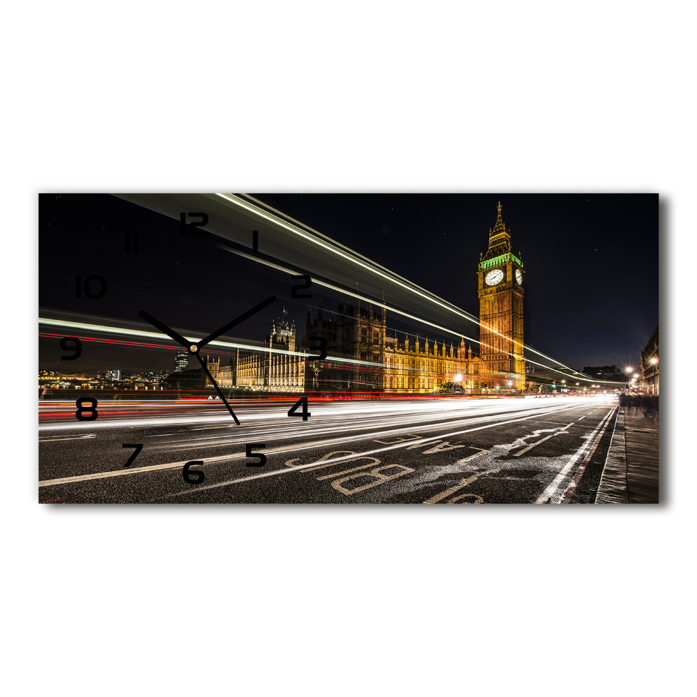 Horizontal wall clock Big Ben London