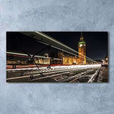 Horizontal wall clock Big Ben London