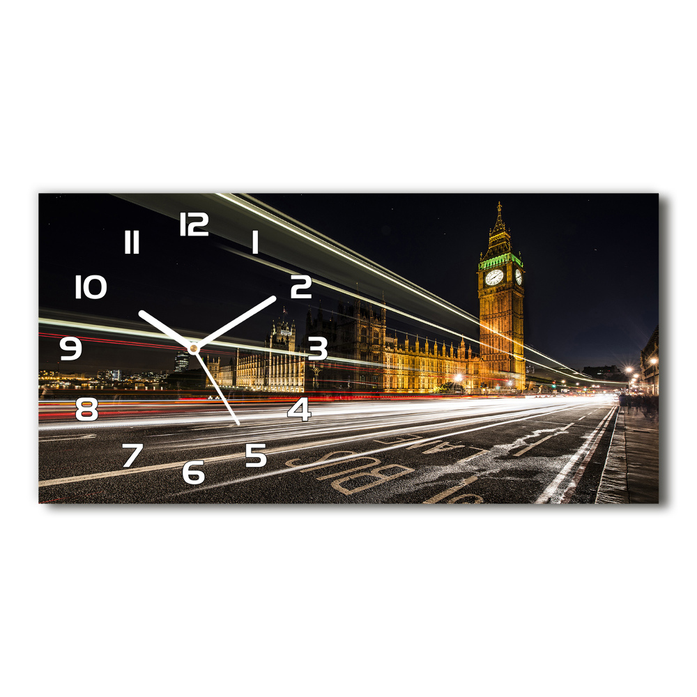 Horizontal wall clock Big Ben London