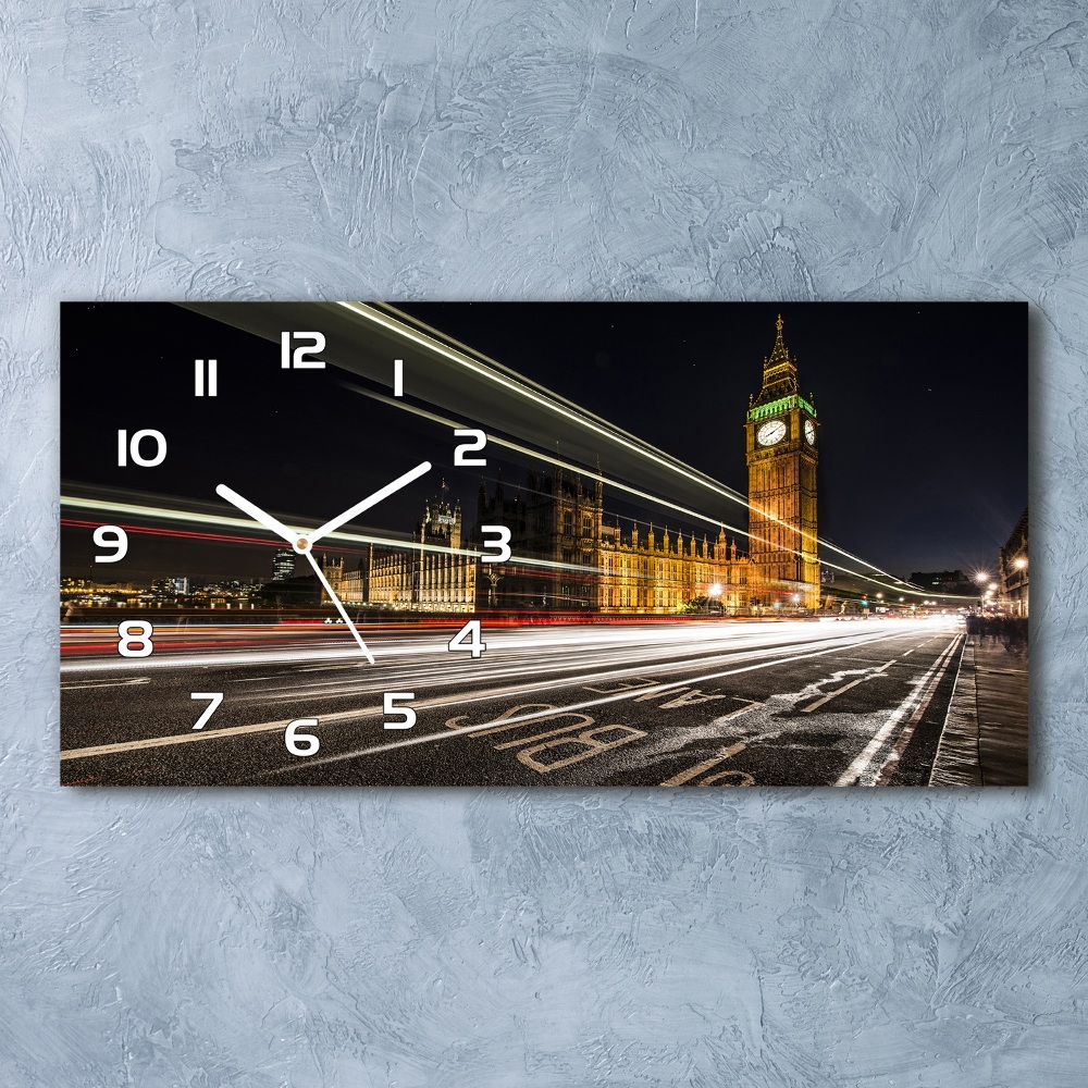 Horizontal wall clock Big Ben London