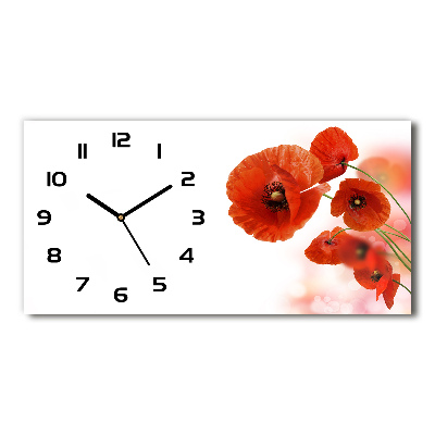 Horizontal rectangular wall clock Macs