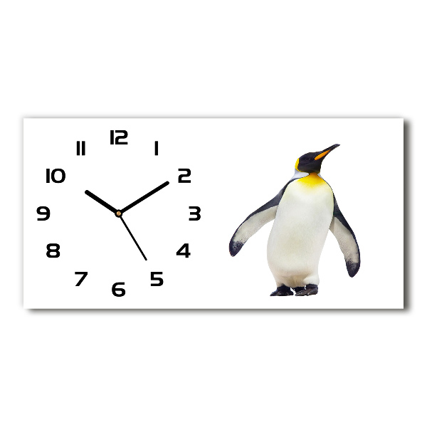 Horizontal wall clock Penguin