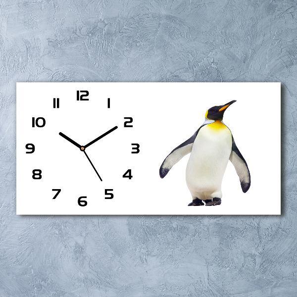 Horizontal wall clock Penguin