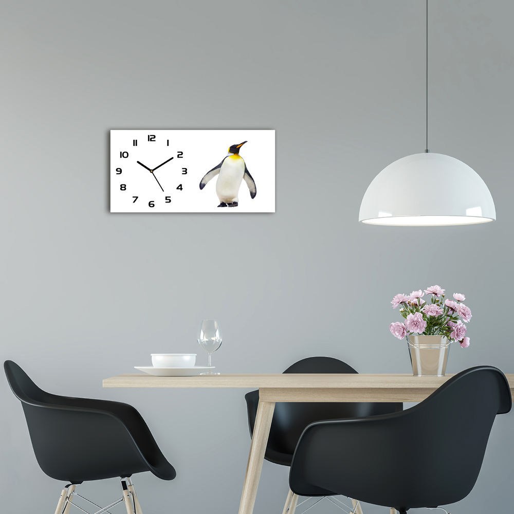 Horizontal wall clock Penguin