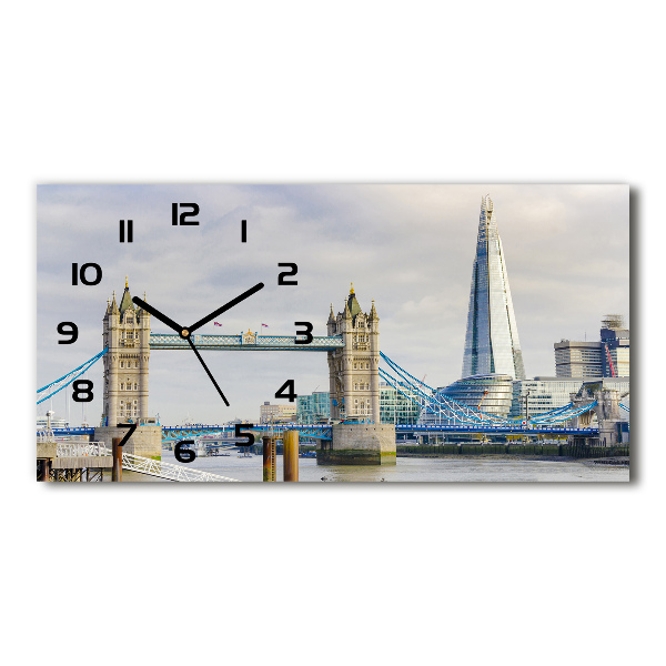 Horizontal wall clock Thames London