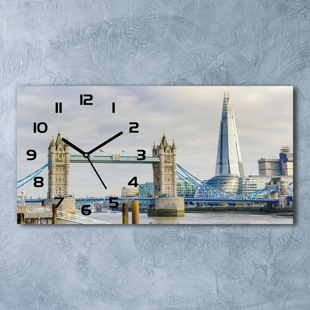 Horizontal wall clock Thames London