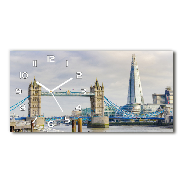 Horizontal wall clock Thames London