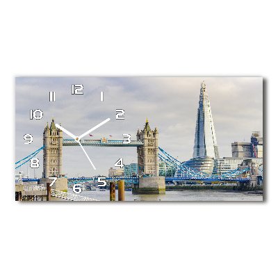 Horizontal wall clock Thames London