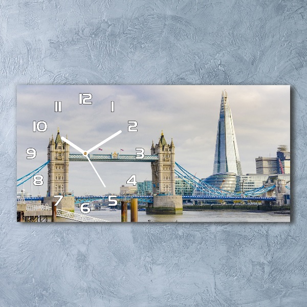 Horizontal wall clock Thames London