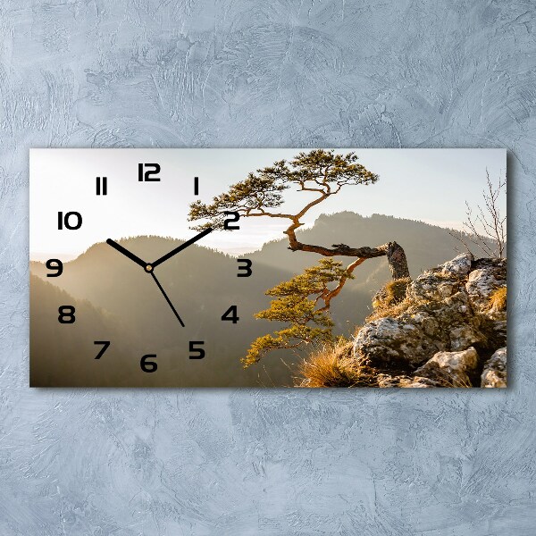 Horizontal wall clock Sokolica Pieniny