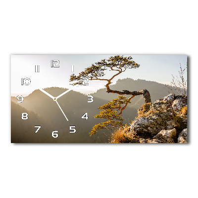 Horizontal wall clock Sokolica Pieniny