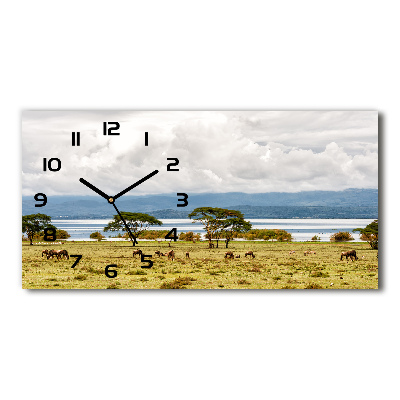 Horizontal rectangular wall clock Naivasha Lake