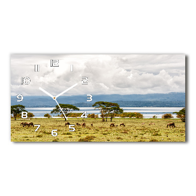 Horizontal rectangular wall clock Naivasha Lake