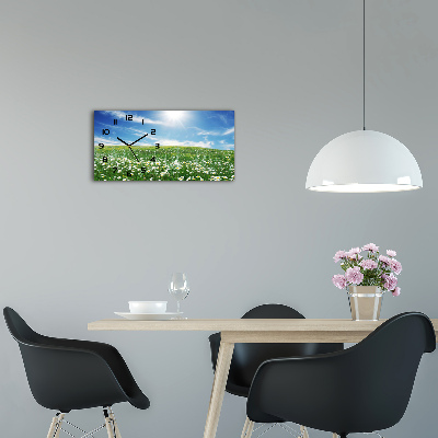 Horizontal wall clock Meadow