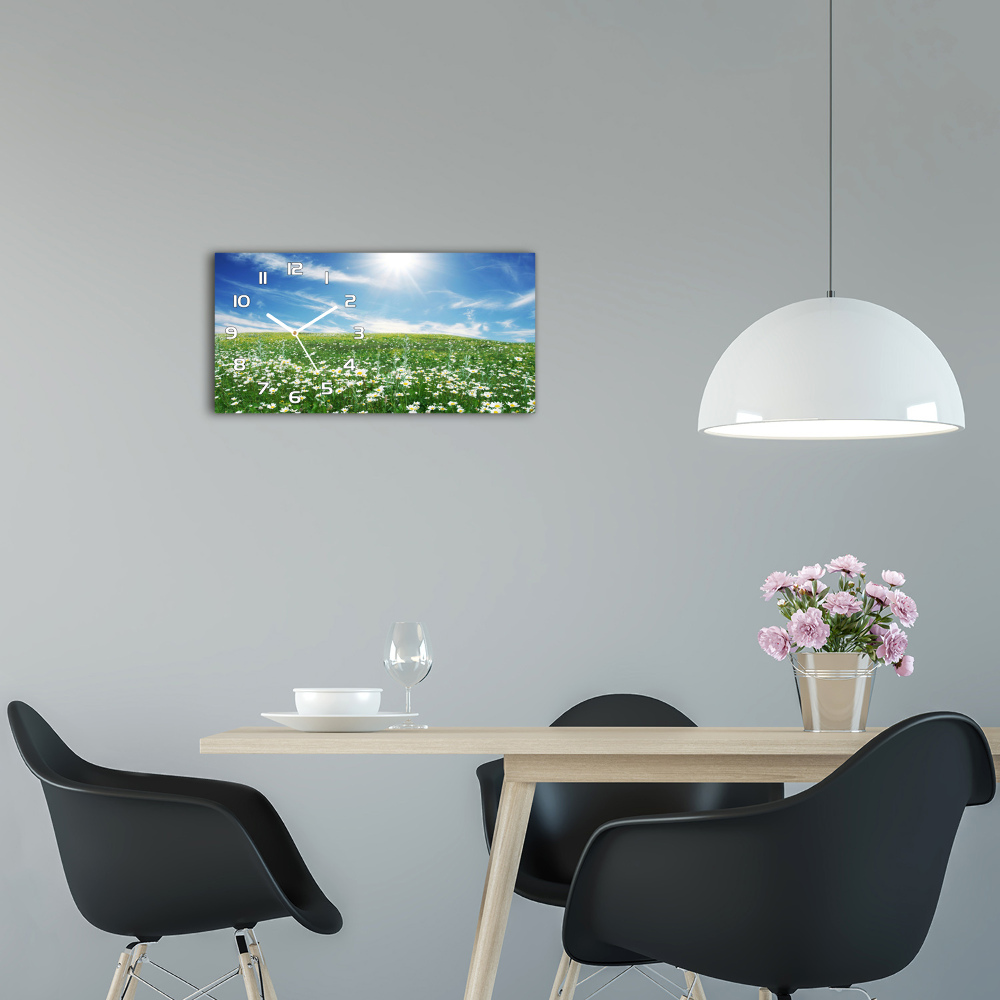 Horizontal wall clock Meadow