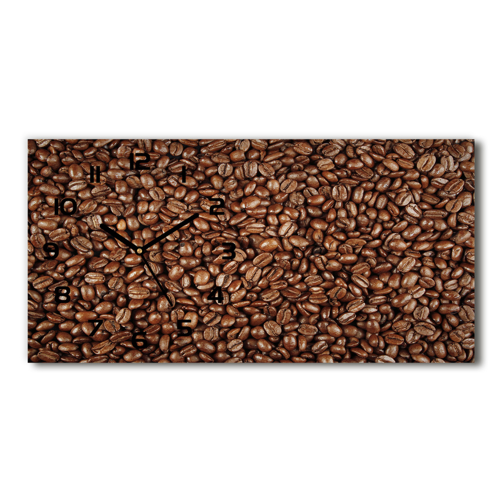 Horizontal wall clock Coffee beans