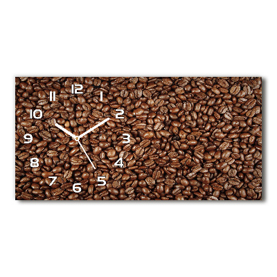 Horizontal wall clock Coffee beans