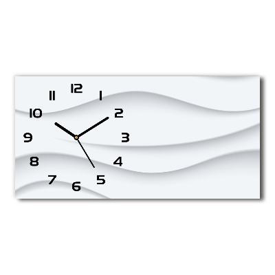 Horizontal wall clock Wave abstraction