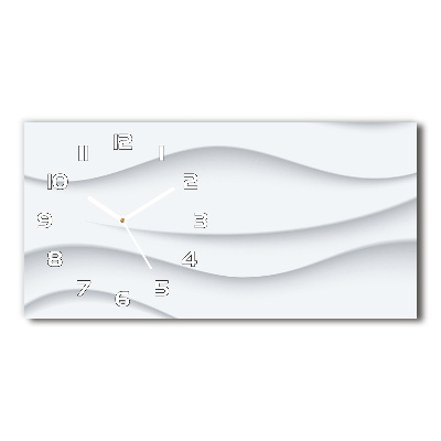 Horizontal wall clock Wave abstraction