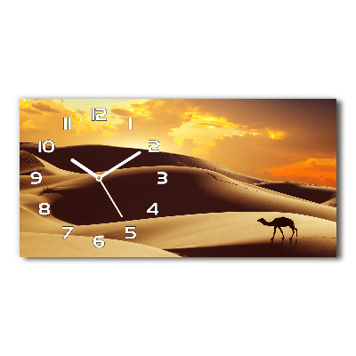 Horizontal wall clock Sahara camel