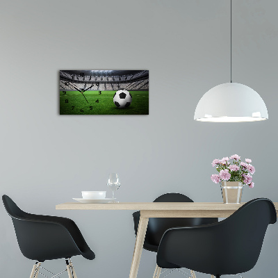 Horizontal rectangular wall clock Ball at the stadium