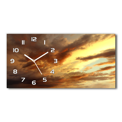 Horizontal wall clock Sunrise