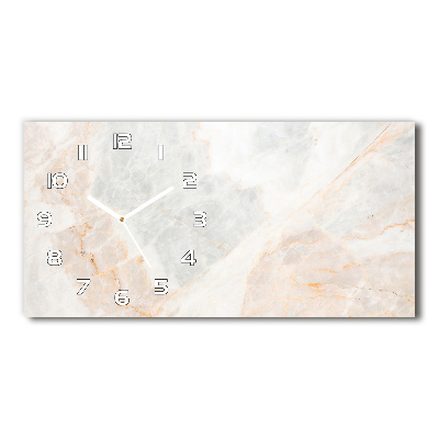 Horizontal wall clock Marble