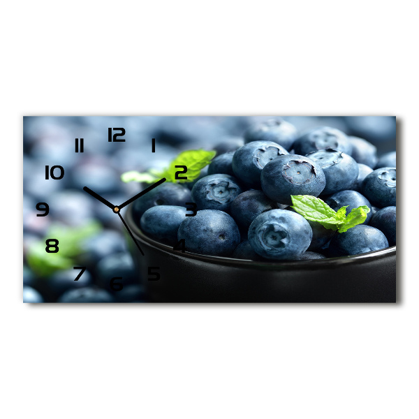 Horizontal wall clock Berries