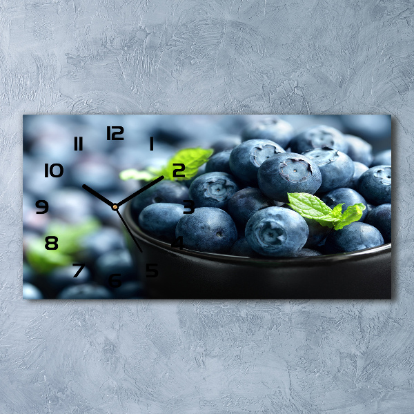 Horizontal wall clock Berries