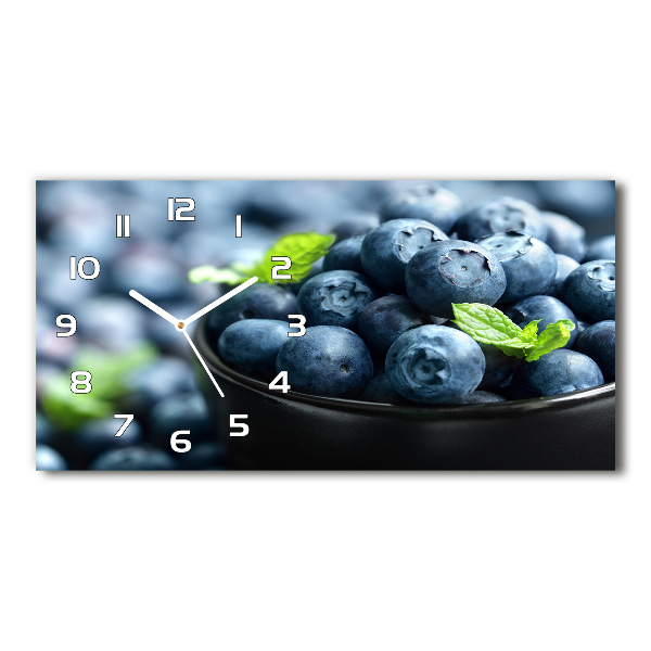 Horizontal wall clock Berries