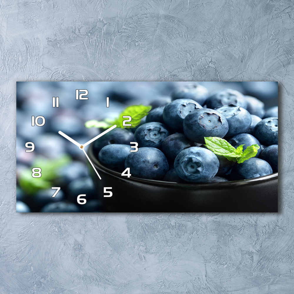 Horizontal wall clock Berries