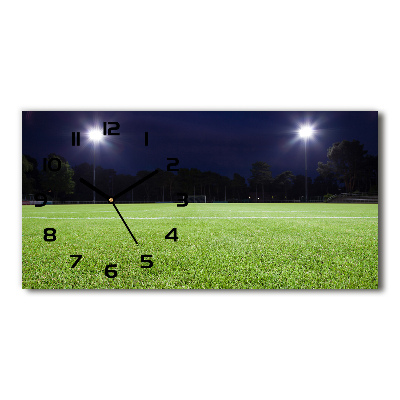 Horizontal wall clock Football pitch