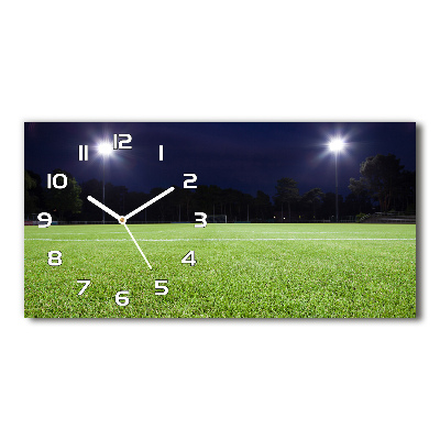 Horizontal wall clock Football pitch