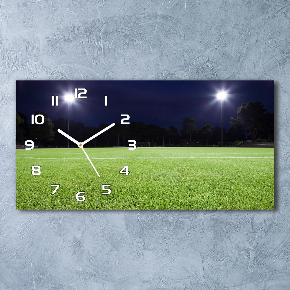 Horizontal wall clock Football pitch