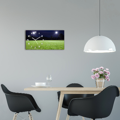 Horizontal wall clock Football pitch