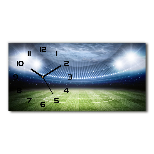 Horizontal wall clock Stadium