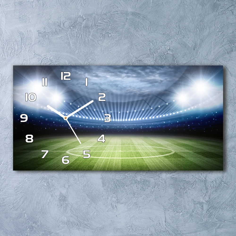 Horizontal wall clock Stadium