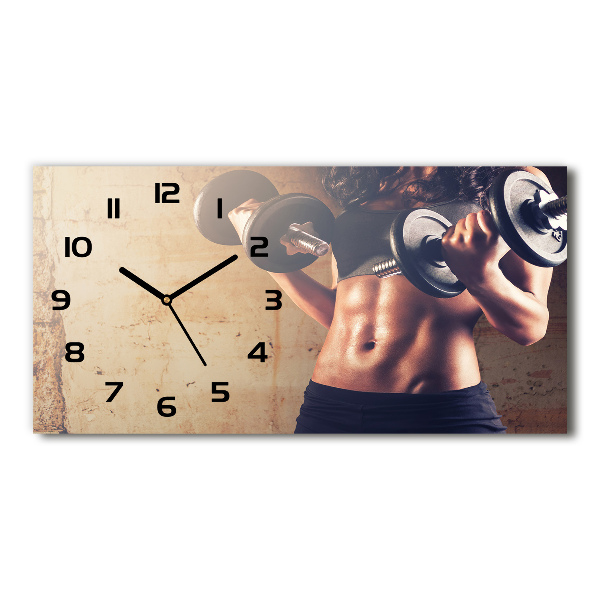 Horizontal wall clock Muscle structure