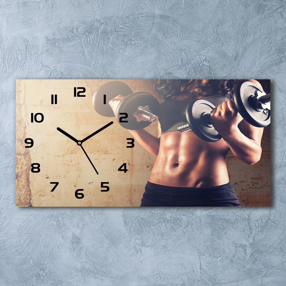 Horizontal wall clock Muscle structure