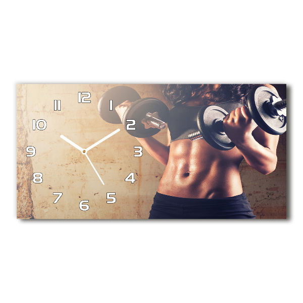 Horizontal wall clock Muscle structure