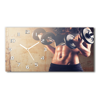 Horizontal wall clock Muscle structure