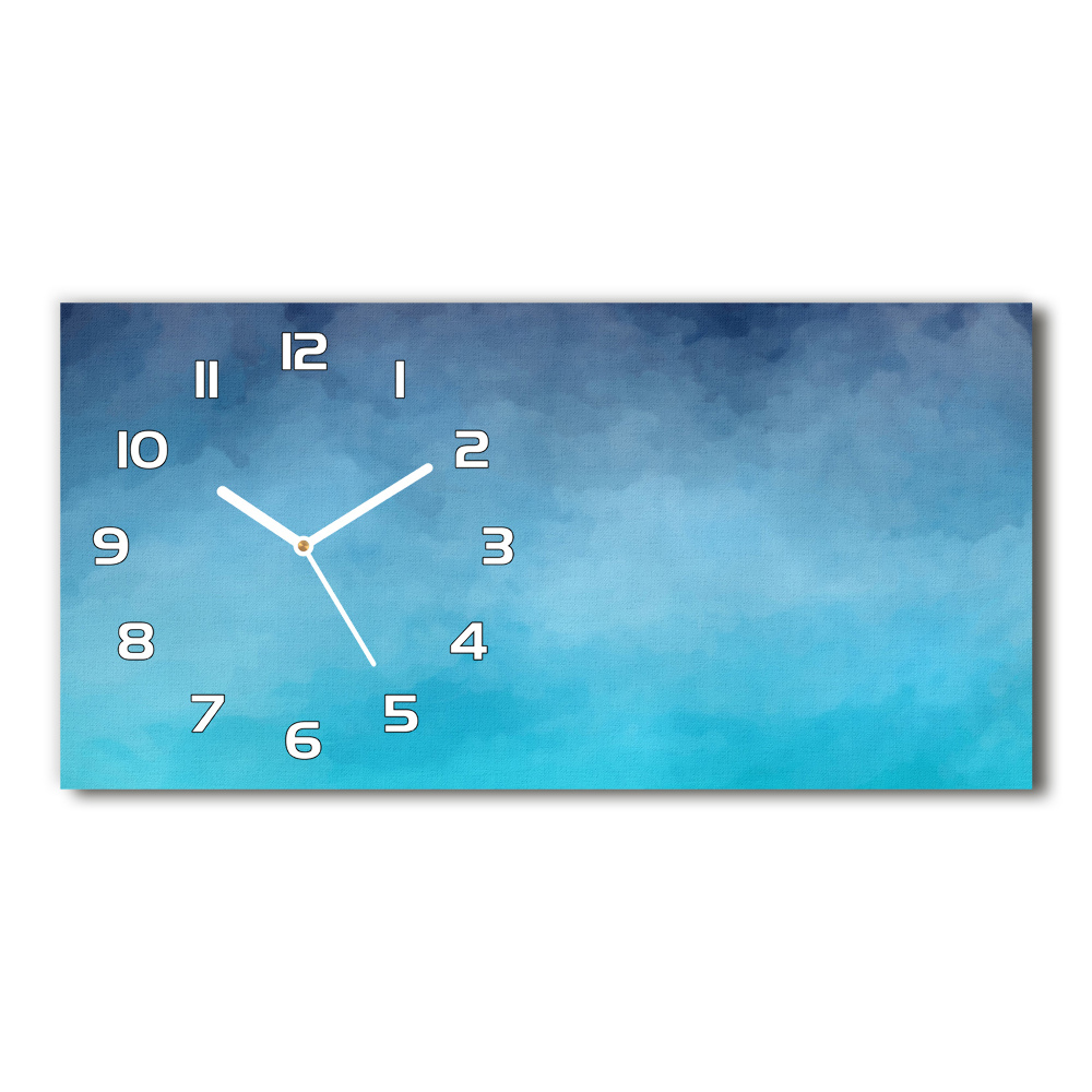 Horizontal wall clock Smoke