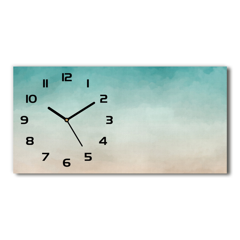 Horizontal rectangular wall clock Abstraction Background