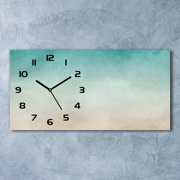 Horizontal rectangular wall clock Abstraction Background