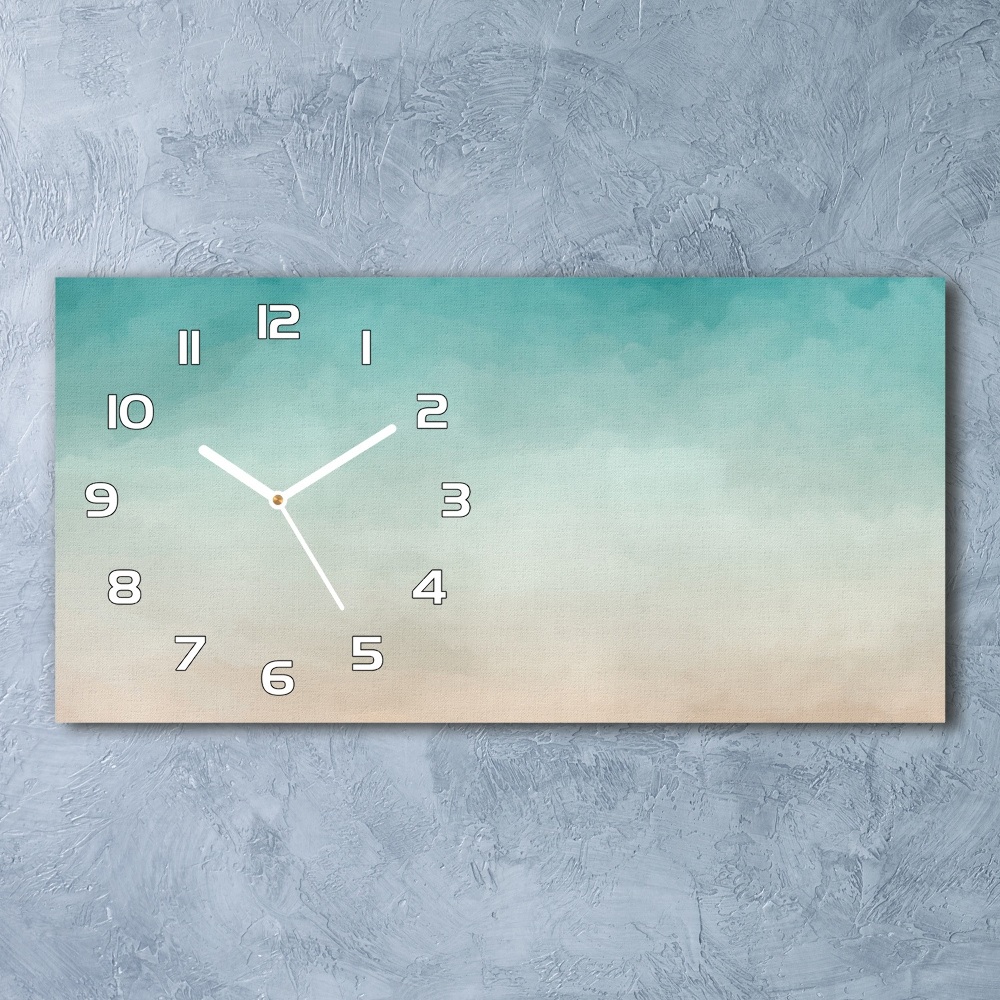 Horizontal rectangular wall clock Abstraction Background