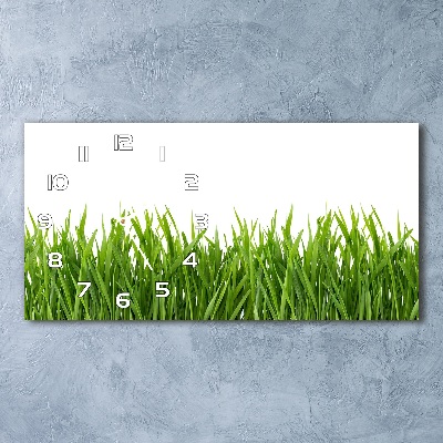 Horizontal wall clock Grass