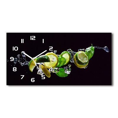 Horizontal wall clock Mojito